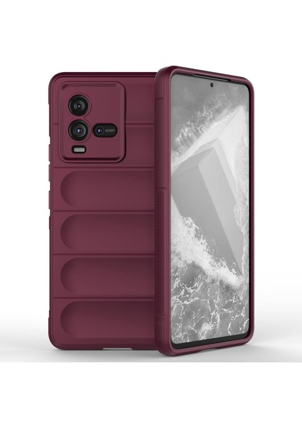 Vivo Iqoo 10 5g Sağlam Arka Düşüş Korumalı Tpu Kılıf Hassas Kesik Çizilmez Telefon Kılıfı-Şarap Kırmızısı (Yurt Dışından)