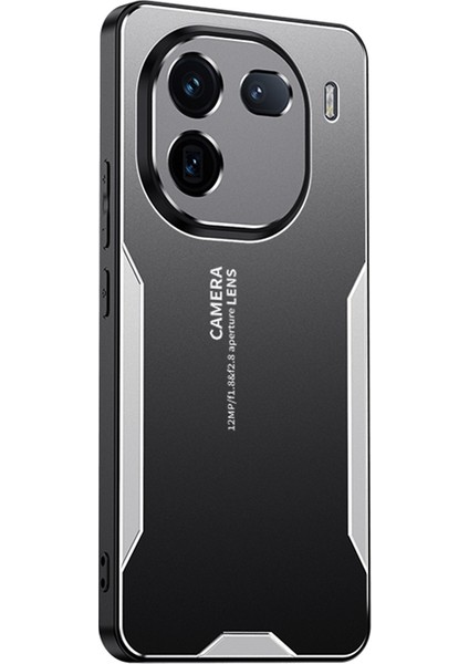 Vivo Iqoo 12 5g Hibrit Telefon Kılıfı Alüminyum Alaşımlı Metal Kapak Ölü Açı Koruması Yok-Gümüş (Yurt Dışından)