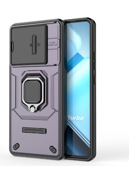 Vivo Iqoo Z9 Turbo 5g Telefon Kılıfları Pc+Tpu Destekli Telefon Kılıfı Lens Kapağı-Mor (Yurt Dışından) fiyatları