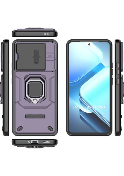 Vivo Iqoo Z9 Turbo 5g Telefon Kılıfları Pc+Tpu Destekli Telefon Kılıfı Lens Kapağı-Mor (Yurt Dışından) indirimleri