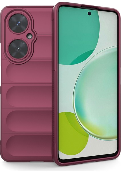 Huawei Nova 11I Yumuşak Tpu Telefon Kılıfı Çizilmez Kamera Lens Koruma Kılıfı-Şarap Kırmızısı (Yurt Dışından)