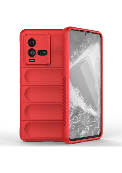 Vivo Iqoo 10 5g Sağlam Arka Düşme Koruması Tpu Kılıf Hassas Kesik Çizilmez Telefon Kılıfı-Kırmızı (Yurt Dışından)