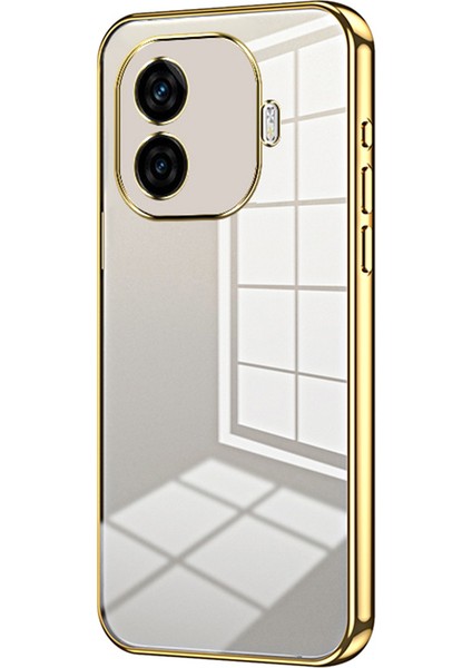 Vivo Iqoo Z9 Turbo 5g Kılıf Tpu Telefon Kılıfı Galvanik Çerçeve Kenar-Altın (Yurt Dışından)