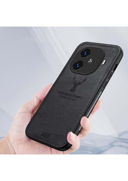Vivo Iqoo Z9 Turbo 5g Kılıf Geyik Desenli Pu+Pc+Tpu Cep Telefonu Koruyucu Arka Kapak-Siyah (Yurt Dışından) fiyatları