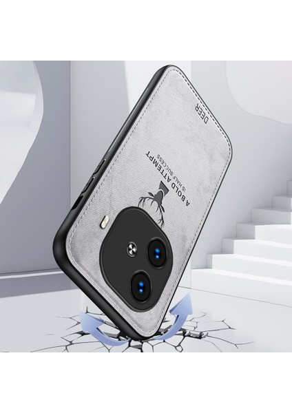 Vivo Iqoo Z9 Turbo 5g Kılıf Geyik Desenli Pu+Pc+Tpu Cep Telefonu Koruyucu Arka Kapak-Siyah (Yurt Dışından) fırsatları