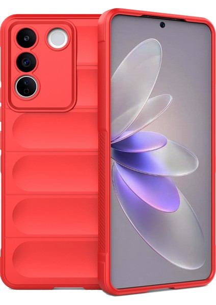 Vivo S16E 5g Için Tpu Telefon Kılıfı, Düşmeye Dayanıklı Sağlam Arka Koruyucu Telefon Kılıfı-Kırmızı (Yurt Dışından)