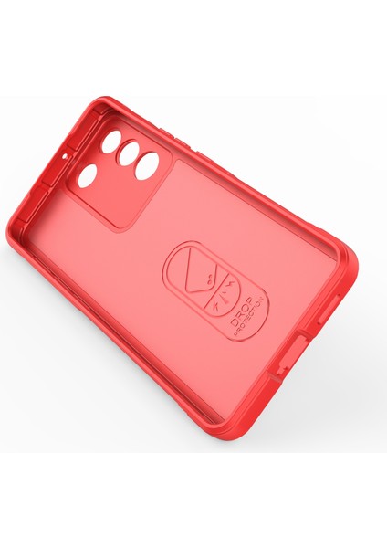 Vivo S16E 5g Için Tpu Telefon Kılıfı, Düşmeye Dayanıklı Sağlam Arka Koruyucu Telefon Kılıfı-Kırmızı (Yurt Dışından)