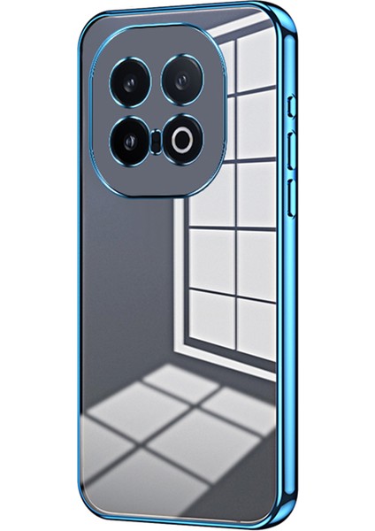 Vivo Iqoo 13 5g Kılıf Galvanik Çerçeve Yumuşak Tpu Telefon Kılıfı-Mavi (Yurt Dışından)