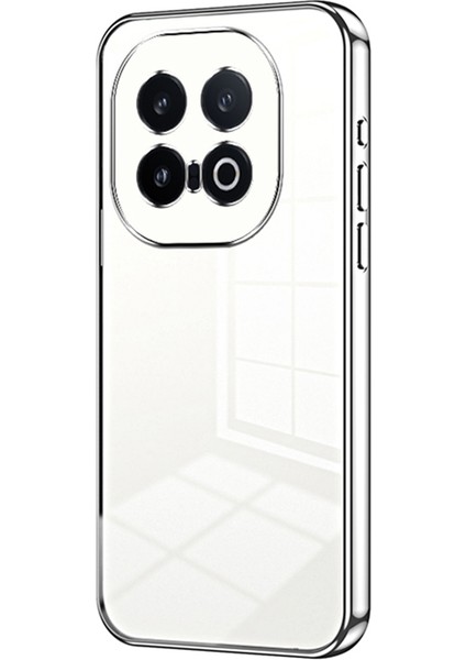 Vivo Iqoo 13 5g Kılıf Galvanik Çerçeve Yumuşak Tpu Telefon Kılıfı-Gümüş (Yurt Dışından)