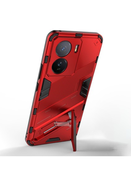 Vivo Iqoo Z7 5g Darbeye Dayanıklı Kickstand Kılıf Tpu+Pc Çift Koruma Telefon Kılıfı-Kırmızı (Yurt Dışından) fırsatları