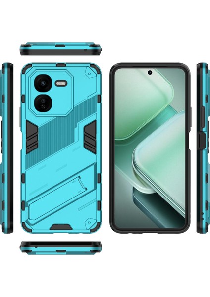 Vivo Iqoo Z9X 5g Kickstand Kılıf Pc+Tpu Darbeye Dayanıklı Çizilmez Telefon Kılıfı-Bebek Mavisi (Yurt Dışından) indirimleri