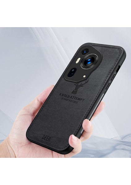 Huawei Pura 70 Ultra Kılıf Geyik Desenli Pu Deri Kaplamalı Pc+Tpu Hibrit Telefon Kılıfı-Gri (Yurt Dışından) fiyatları