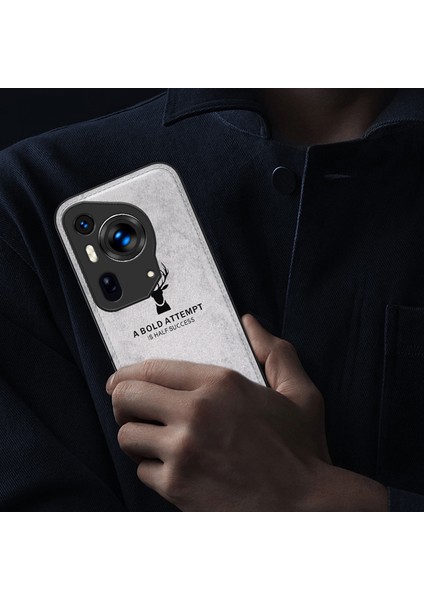 Huawei Pura 70 Ultra Kılıf Geyik Desenli Pu Deri Kaplamalı Pc+Tpu Hibrit Telefon Kılıfı-Gri (Yurt Dışından) indirimleri