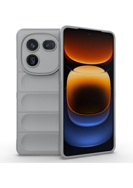 Vivo Iqoo 12 5g Cep Telefonu Kılıfları Yumuşak Tpu Koruyucu Arka Kapak-Açık Gri (Yurt Dışından)