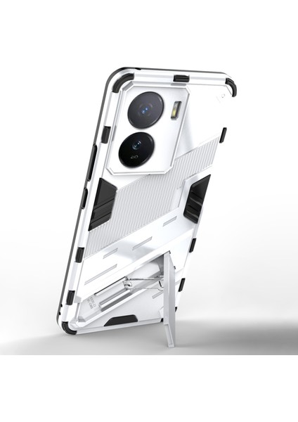Vivo Iqoo Z7 5g Darbeye Dayanıklı Kickstand Kılıf Tpu+Pc Çift Koruma Telefon Kılıfı-Beyaz (Yurt Dışından) fırsatları