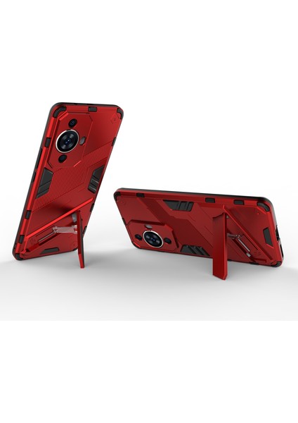 Huawei Nova 11 Pro/nova 11 Ultra Anti-Toz Pc+Tpu Telefon Kılıfı Düşmeye Dayanıklı Telefon Kılıfı Kickstand Ile-Kırmızı (Yurt Dışından) modelleri