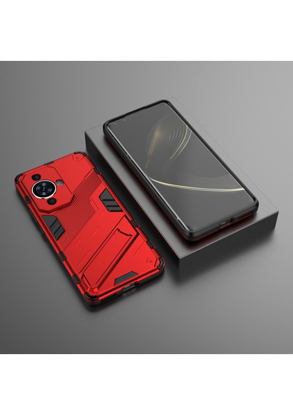 Huawei Nova 11/nova 12S 4g/nova 12 Lite 4g Darbeye Dayanıklı Destekli Arka Kapak Sert Pc+Esnek Tpu Telefon Kılıfı-Kırmızı (Yurt Dışından) modelleri