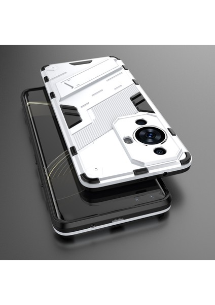 Huawei Nova 11 Pro/nova 11 Ultra Anti-Toz Pc+Tpu Telefon Kılıfı Düşmeye Dayanıklı Telefon Kılıfı Kickstand Ile-Beyaz (Yurt Dışından) fırsatları