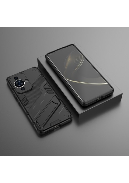 Huawei Nova 11/nova 12S 4g/nova 12 Lite 4g Darbeye Dayanıklı Destekli Arka Kapak Sert Pc+Esnek Tpu Telefon Kılıfı-Siyah (Yurt Dışından) modelleri