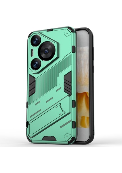 Huawei Pura 70 Pro/pura 70 Pro+Kılıf Kickstand Pc+Tpu Düşmeye Karşı Telefon Kılıfı-Yeşil (Yurt Dışından)