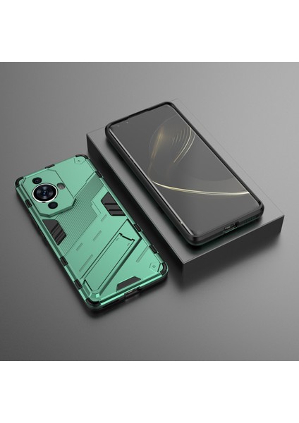 Huawei Nova 11/nova 12S 4g/nova 12 Lite 4g Darbeye Dayanıklı Destekli Arka Kapak Sert Pc+Esnek Tpu Telefon Kılıfı-Yeşil (Yurt Dışından) modelleri