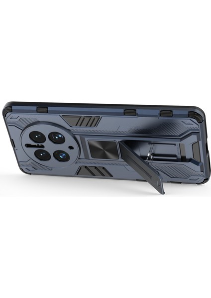 Huawei Mate 50 Pro 4g Kickstand Tasarım Telefon Kılıfı Çarpışmaya Dayanıklı Sert Pc Yumuşak Tpu Hibrit Arka Kapak-Mavi (Yurt Dışından) indirimleri