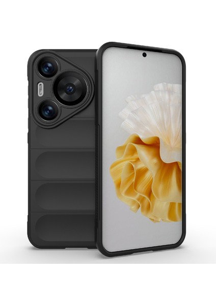 Huawei Pura 70 Pro/pura 70 Pro+Kılıf Tpu Kaymaz Arka Telefon Kılıfı-Siyah (Yurt Dışından)