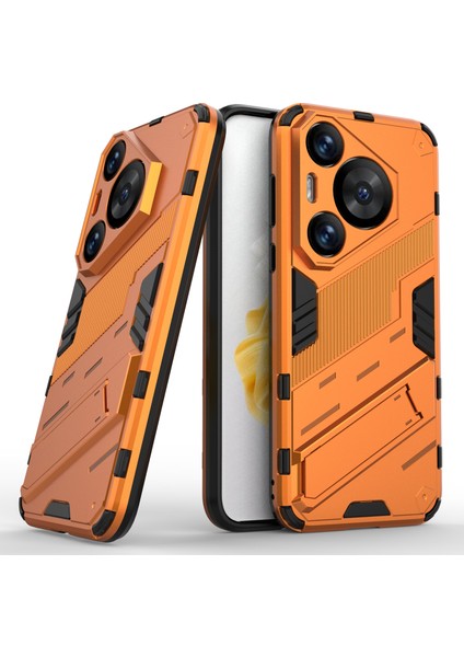 Huawei Pura 70 Pro/pura 70 Pro+Kılıf Kickstand Pc+Tpu Düşmeye Karşı Telefon Kılıfı-Turuncu (Yurt Dışından) fırsatları