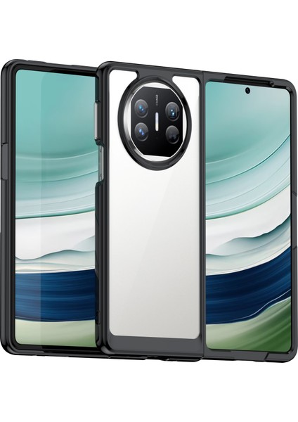 Huawei Mate X5/mate X3 5g Kılıf Tpu+Akrilik Katlanır Telefon Kılıfı-Siyah (Yurt Dışından)