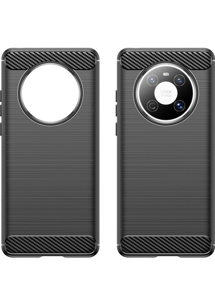 Huawei Mate 40E/MATE 40 Kılıf Slim-Fit Karbon Fiber Doku Telefon Kılıfı Tpu Kabuk-Siyah (Yurt Dışından) modelleri