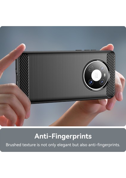 Huawei Mate 40E/MATE 40 Kılıf Slim-Fit Karbon Fiber Doku Telefon Kılıfı Tpu Kabuk-Siyah (Yurt Dışından) indirimleri