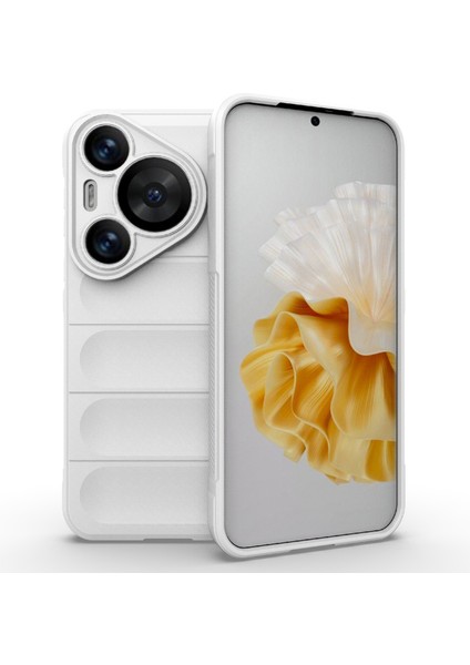 Huawei Pura 70 Pro/pura 70 Pro+Kılıf Tpu Kaymaz Arka Telefon Kılıfı-Beyaz (Yurt Dışından)