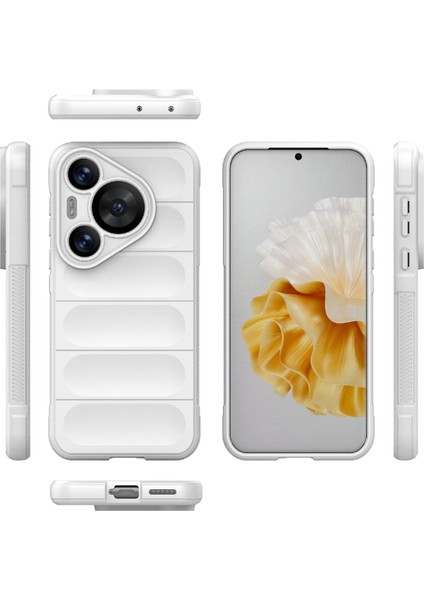 Huawei Pura 70 Pro/pura 70 Pro+Kılıf Tpu Kaymaz Arka Telefon Kılıfı-Beyaz (Yurt Dışından) fırsatları