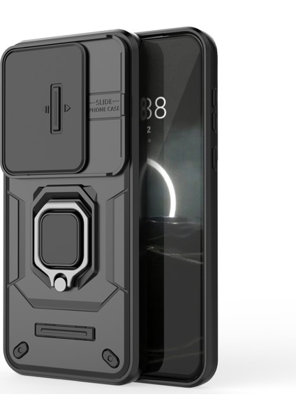 Huawei Pura 70 Pro/pura 70 Pro+Kickstand Kılıf Slayt Lens Koruma Pc+Tpu Telefon Kılıfı-Siyah (Yurt Dışından) indirimleri