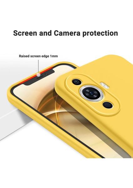 Huawei Nova 11/nova 12S 4g/nova 12 Lite 4g Sıvı Silikon Düşmeye Dayanıklı Kılıf Yumuşak Astarlı Çizilmez Telefon Kılıfı-Sarı (Yurt Dışından) indirimleri