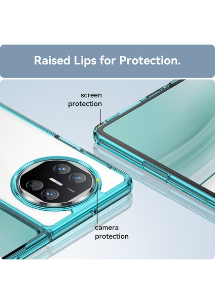 Huawei Mate X5/mate X3 5g Kılıf Tpu+Akrilik Katlanır Telefon Kılıfı-Şeffaf Mavi (Yurt Dışından) indirimleri