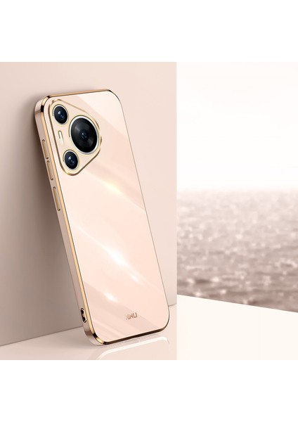 Xınlı Huawei Pura 70 Pro/pura 70 Pro+Kılıf Galvanik Çerçeve Yumuşak Tpu Telefon Kılıfı-Pembe (Yurt Dışından) indirimleri