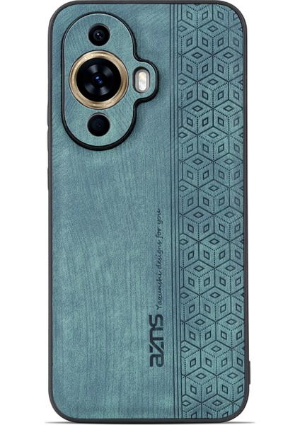 Azns Huawei Nova 11 Pro/nova 11 Ultra Baskılı Telefon Kılıfı Pu Deri+Tpu Telefon Kılıfı-Yeşil (Yurt Dışından) modelleri