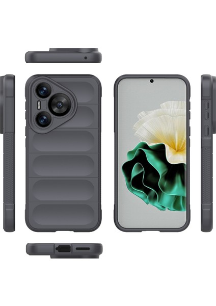 Huawei Pura 70 Kılıf Şok Emici Yumuşak Tpu Telefon Kılıfı-Koyu Gri (Yurt Dışından) fırsatları