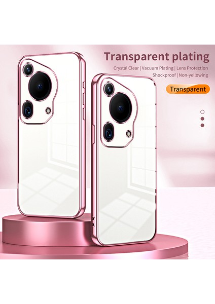 Huawei Pura 70 Ultra Kılıf Tpu Darbeye Dayanıklı Şeffaf Telefon Kılıfı Galvanik Çerçeve-Siyah (Yurt Dışından) fiyatları