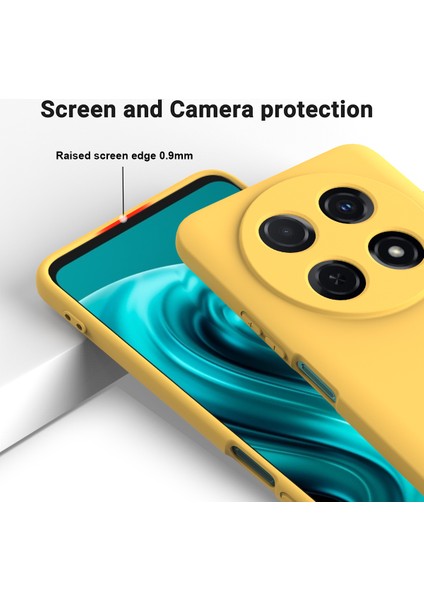 Huawei Nova 13I 4g Sıvı Silikon Kılıf Telefon Arka Kapağı El Askısı Ile-Sarı (Yurt Dışından) fırsatları