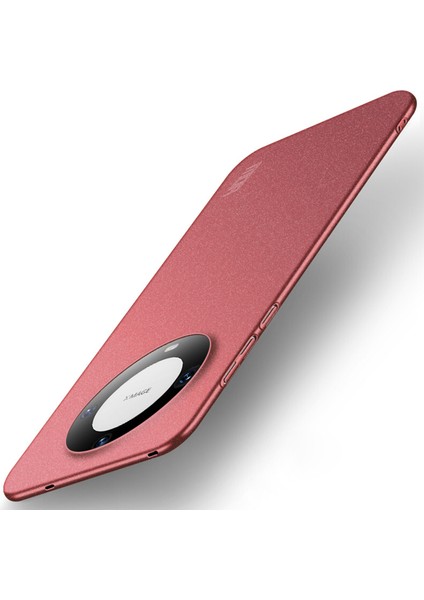 Mofı Shield Mat Serisi Huawei Mate 60 Pro Sert Pc Telefon Kılıfı Parmak Izi Önleyici Telefon Kılıfı-Kırmızı (Yurt Dışından)
