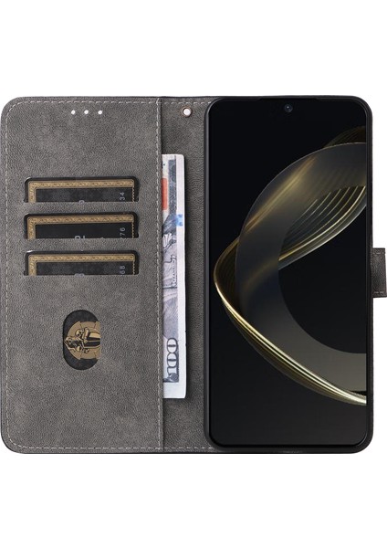 Huawei Nova 11 Se/nova 12 Se 4g Deri Cüzdan Kılıf Rfıd Engelleme Korumalı Telefon Kılıfı-Siyah (Yurt Dışından)