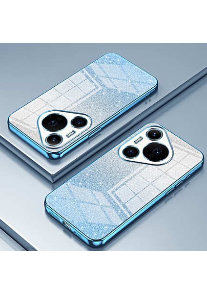Huawei Pura 70 Pro/pura 70 Pro+Elektrokaplama Cep Telefonu Kılıfı Degrade Parıltılı Tpu Kapak-Mavi (Yurt Dışından) indirimleri