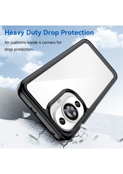 Huawei Nova 12S 4g/nova 12 Lite 4g Kılıf Tpu+Akrilik Telefon Kabuğu Cep Telefonu Aksesuarları-Siyah (Yurt Dışından) fiyatları