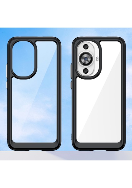 Huawei Nova 12S 4g/nova 12 Lite 4g Kılıf Tpu+Akrilik Telefon Kabuğu Cep Telefonu Aksesuarları-Siyah (Yurt Dışından) indirimleri