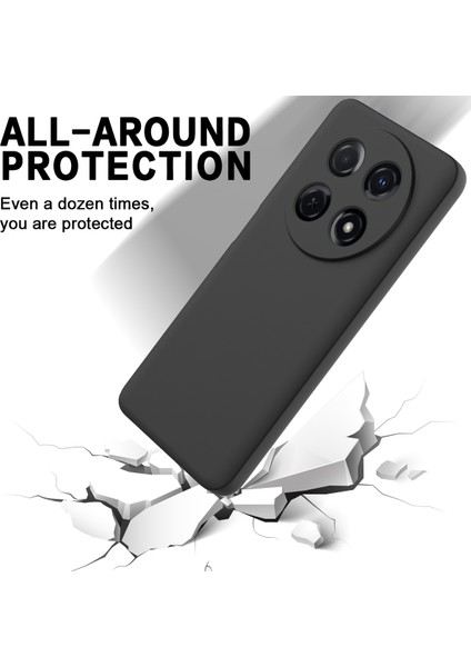 Huawei Nova 13I 4g Sıvı Silikon Kılıf Telefon Arka Kapağı El Kayışı Ile-Siyah (Yurt Dışından) indirimleri