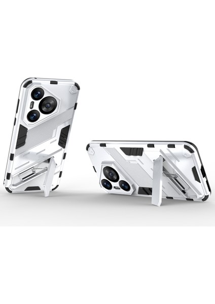 Huawei Pura 70 Kickstand Kılıf Pc+Tpu Çift Katmanlı Koruma Telefon Kılıfı-Beyaz (Yurt Dışından) fiyatları