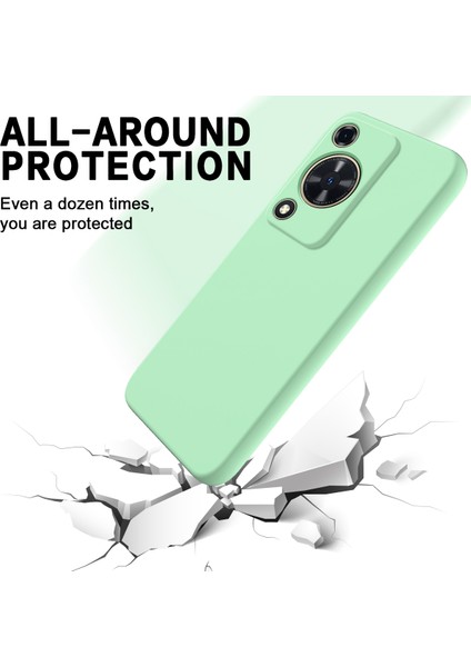 Huawei Nova Y72 4g/enjoy 70 Çizilmez Sıvı Silikon Telefon Kılıfı Askılı-Yeşil (Yurt Dışından) modelleri