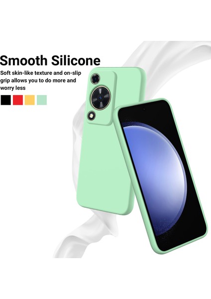 Huawei Nova Y72 4g/enjoy 70 Çizilmez Sıvı Silikon Telefon Kılıfı Askılı-Yeşil (Yurt Dışından) fırsatları